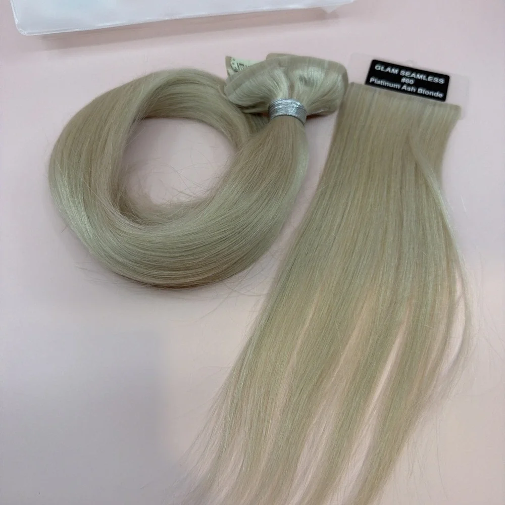 Glam Seamless Platinum Ash Blonde 24